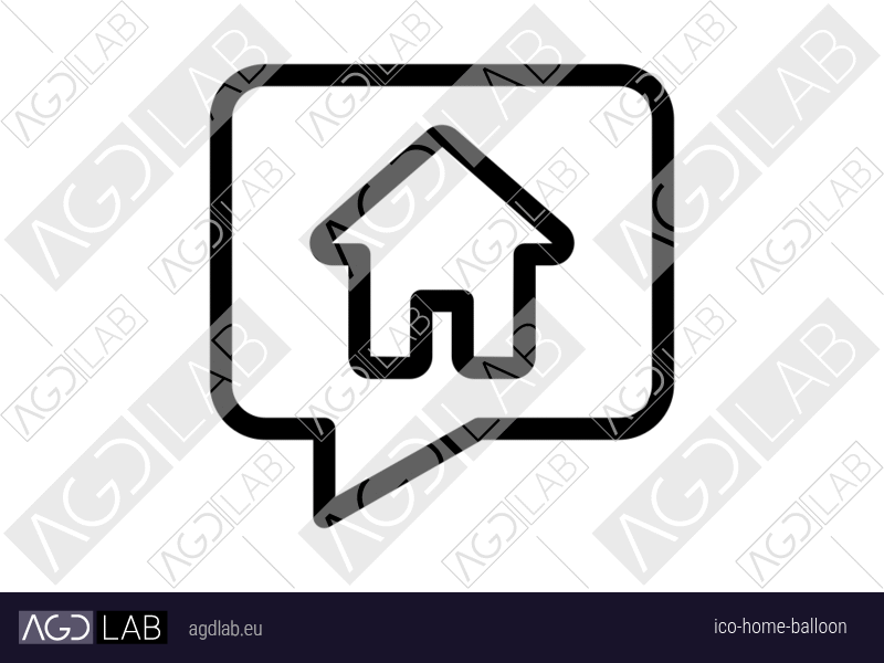 Home balloon icon