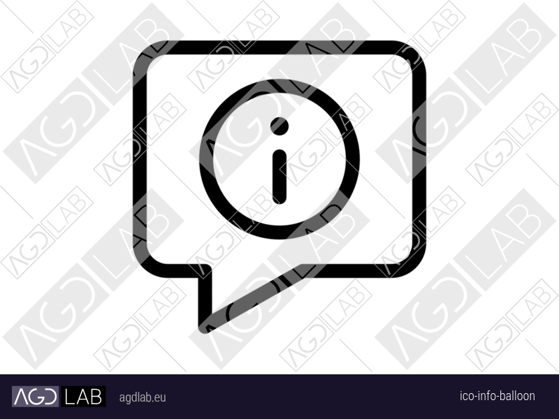 Info balloon icon