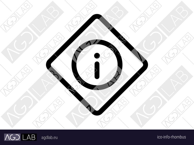 Info rhombus icon