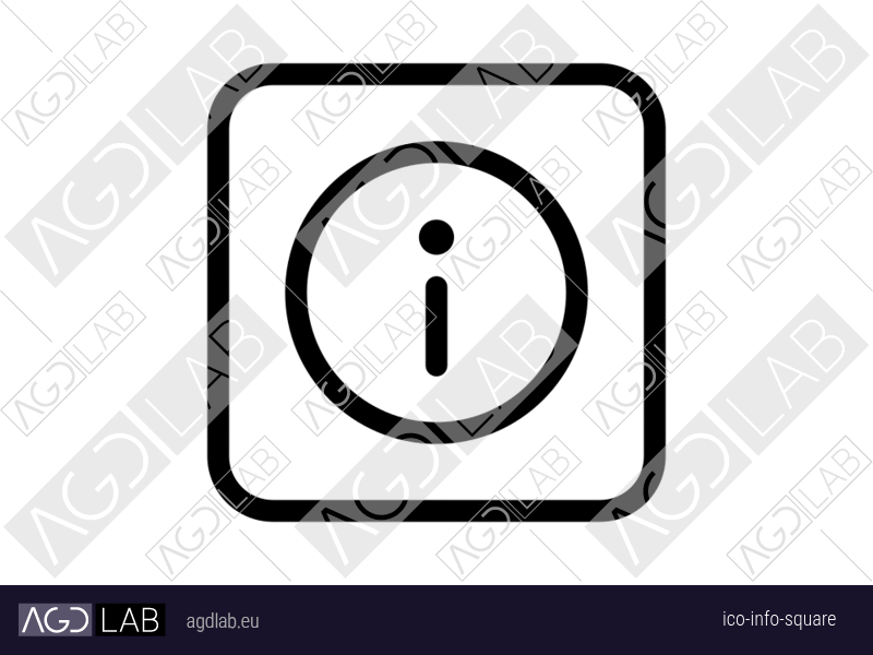 Info square icon