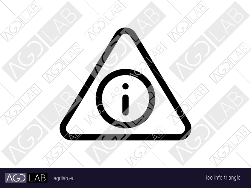 Info triangle icon