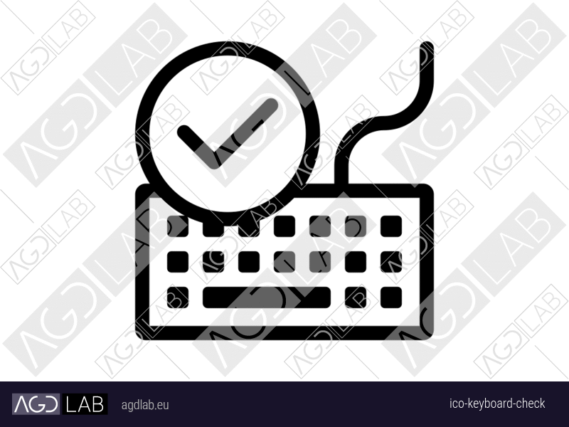 Keyboard check icon