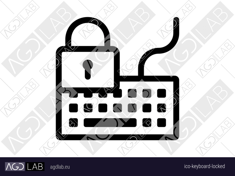Keyboard locked icon