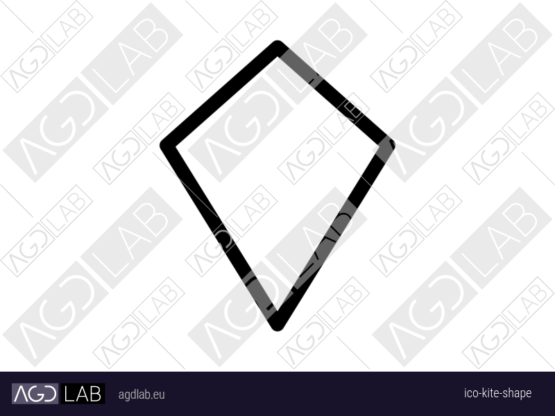 Kite shape icon