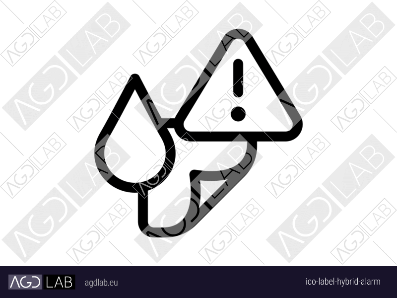 Label hybrid alarm icon