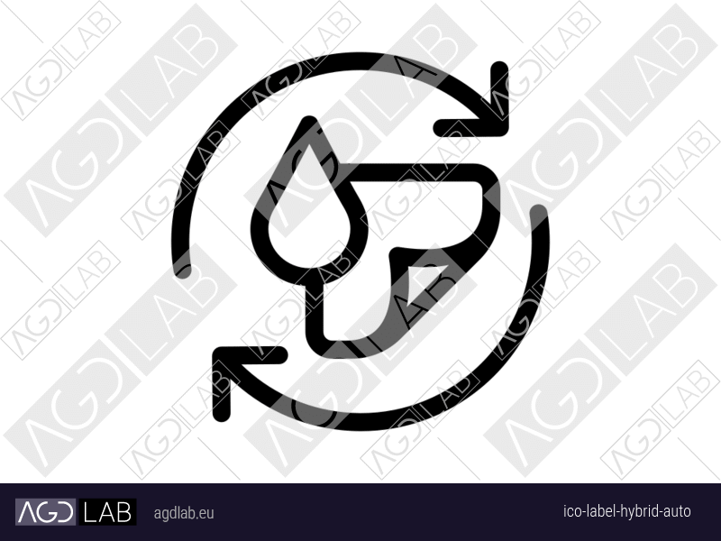 Label hybrid auto icon