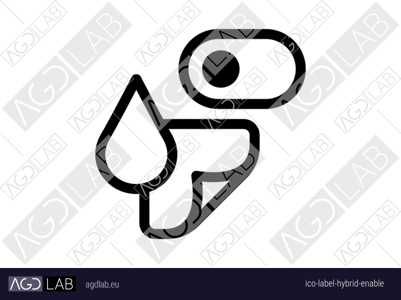 Label hybrid enable icon