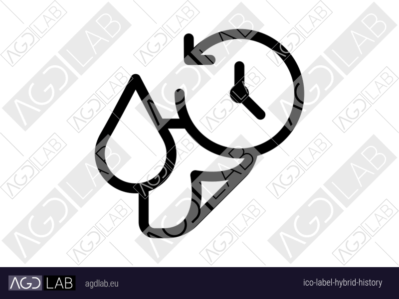 Label hybrid history icon