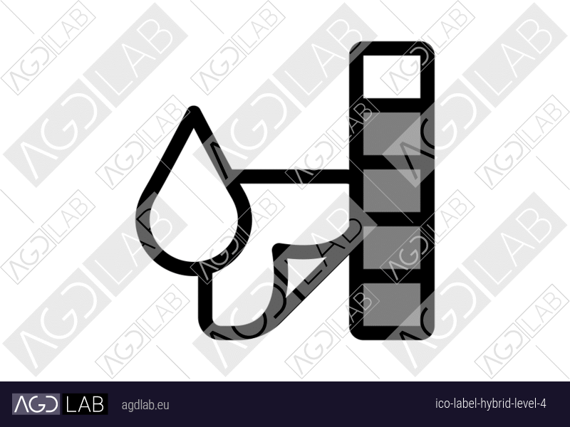 Label hybrid level 4 icon