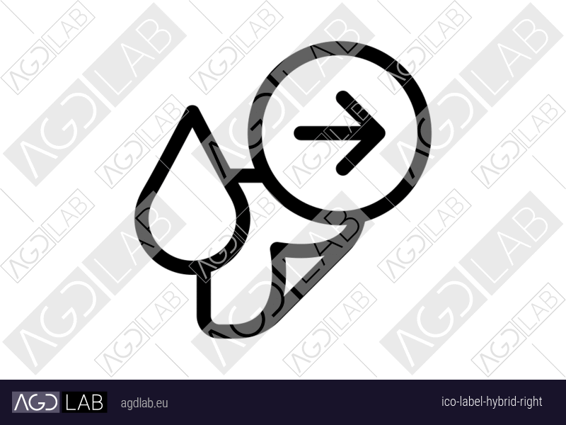 Label hybrid right icon