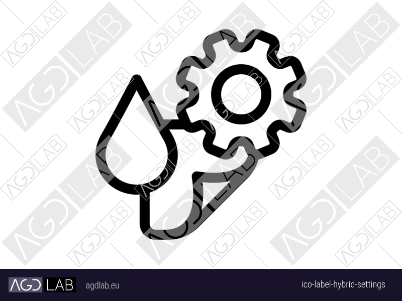 Label hybrid settings icon