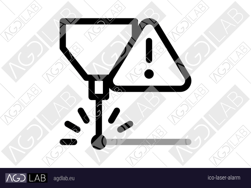 Laser alarm icon