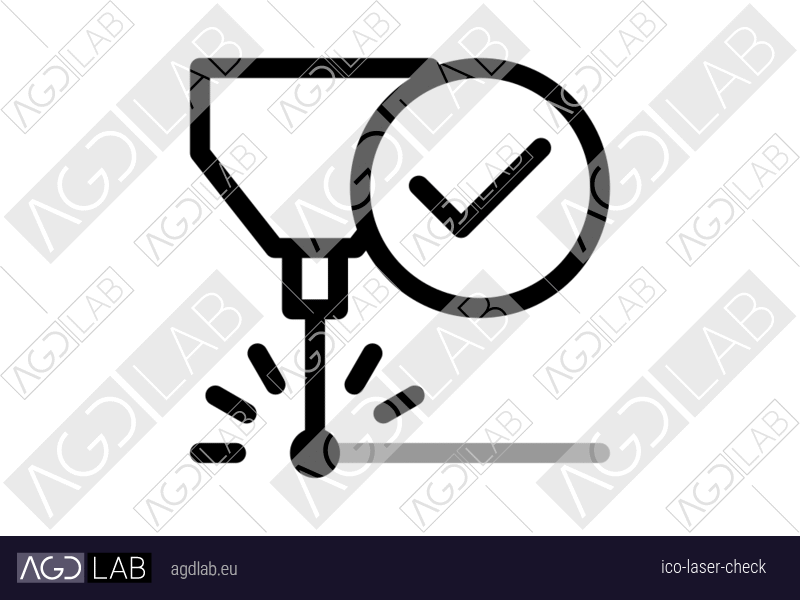 Laser check icon