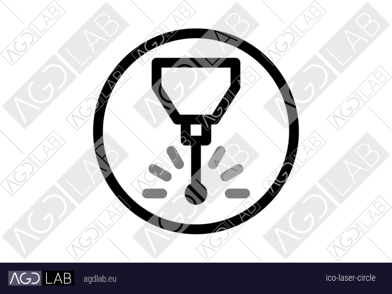Laser circle icon