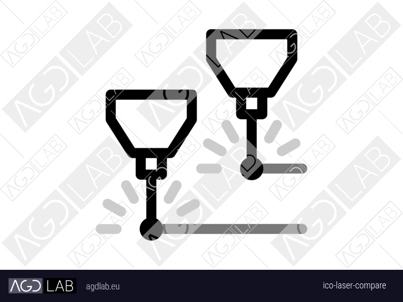 Laser compare icon