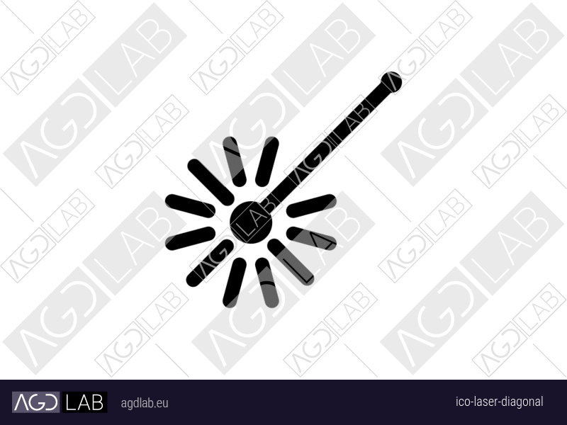 Laser diagonal icon