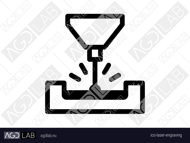 Laser engraving icon