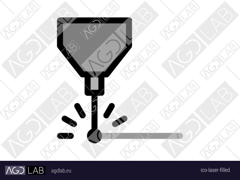 Laser filled icon