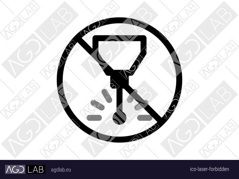 Laser forbidden icon