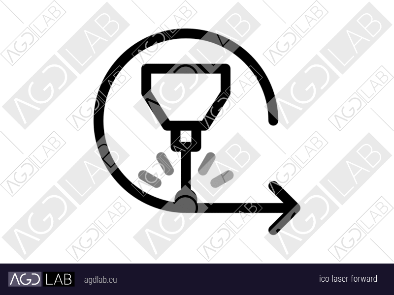 Laser forward icon