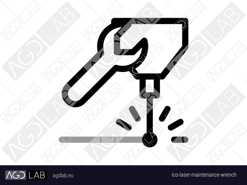 Laser maintenance wrench icon
