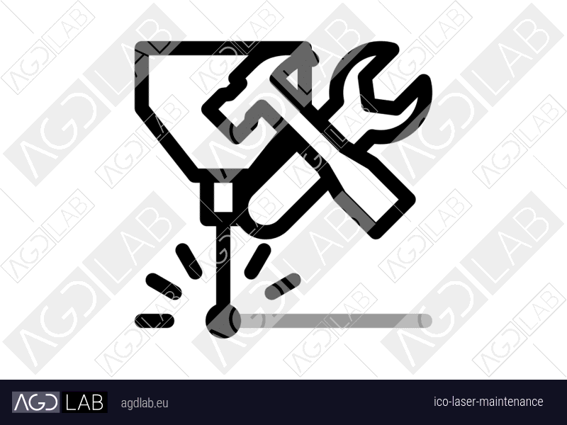 Laser maintenance icon