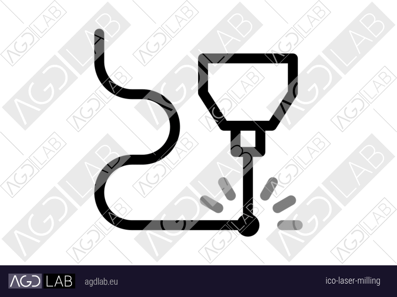 Laser milling icon