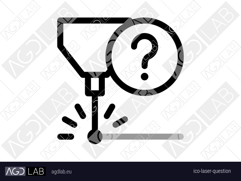 Laser question icon