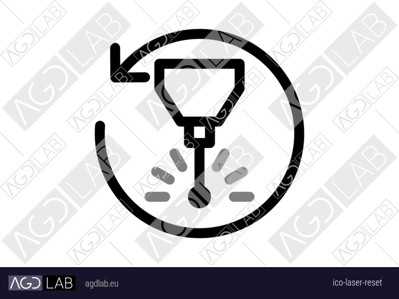 Laser reset icon