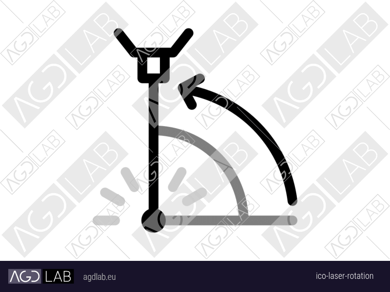 Laser rotation icon