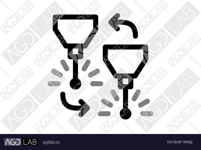 Laser swap icon