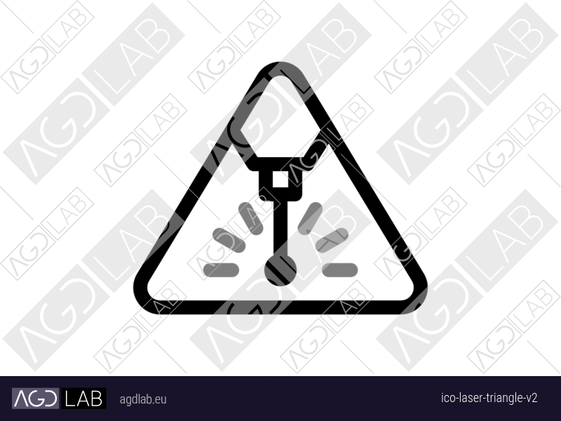 Laser triangle alternative version icon