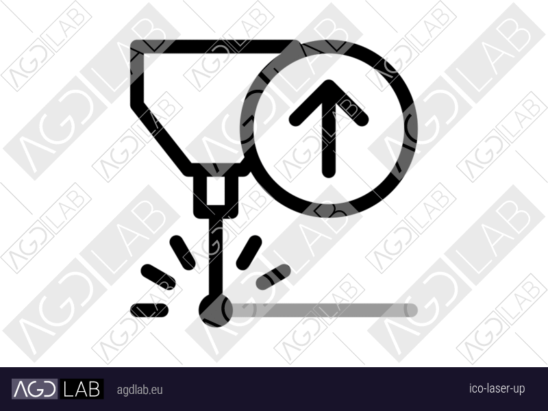 Laser up icon