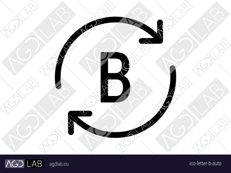 Letter B auto icon