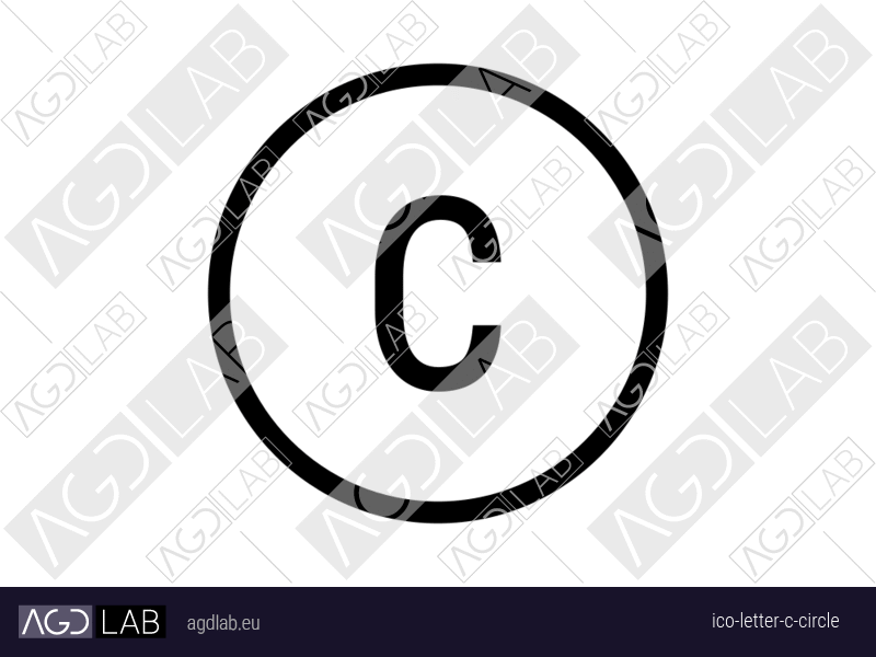 Letter C circle icon