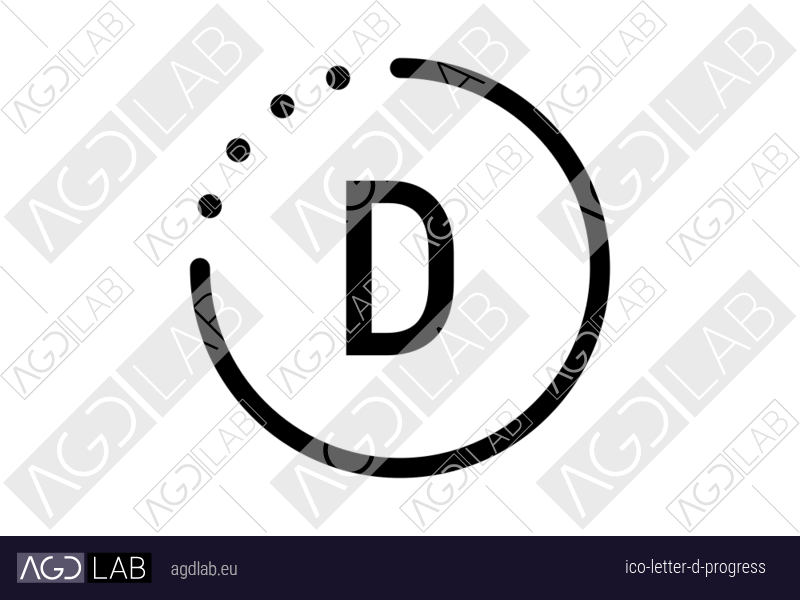 Letter D progress icon