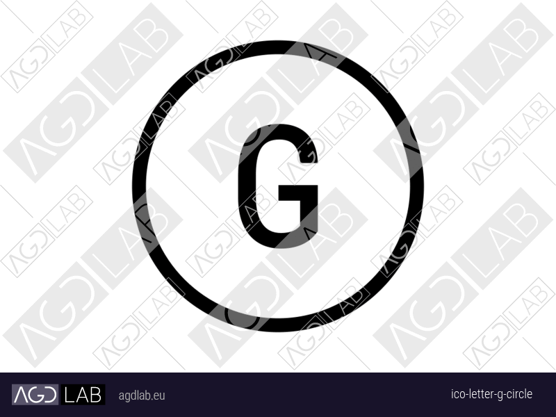 Letter G circle icon