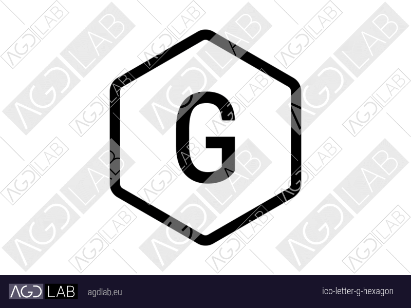 Letter G hexagon icon