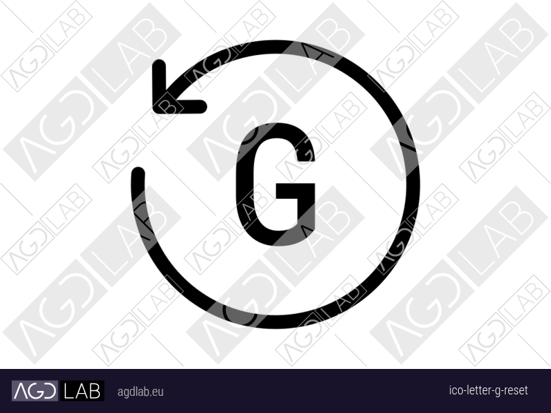 Letter G reset icon