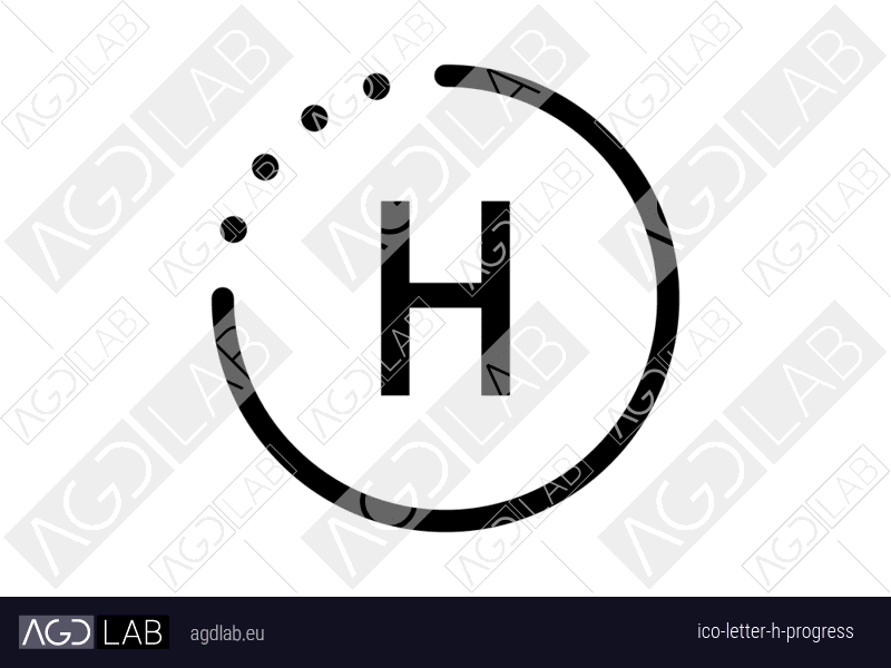 Letter H progress icon