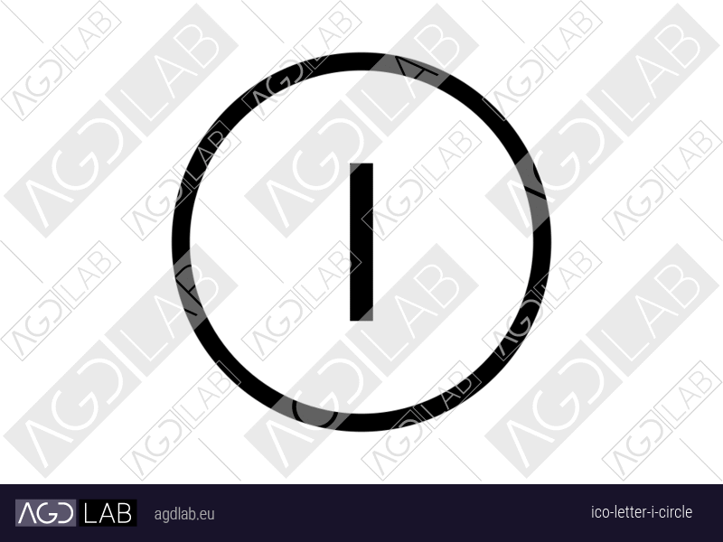 Letter I circle icon