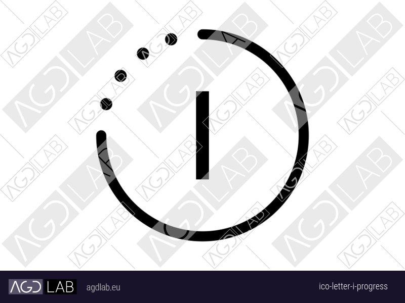 Letter I progress icon