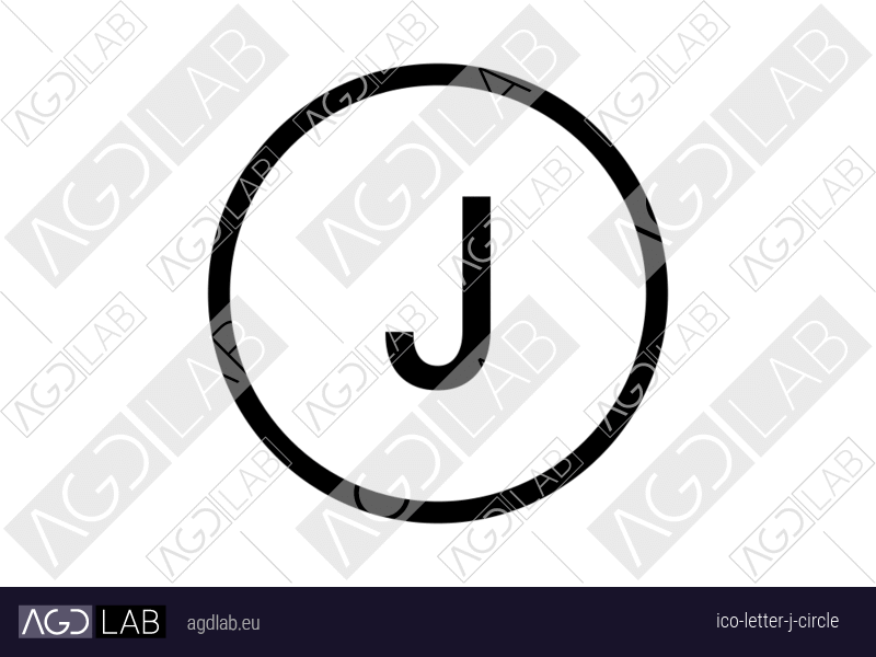 Letter J circle icon