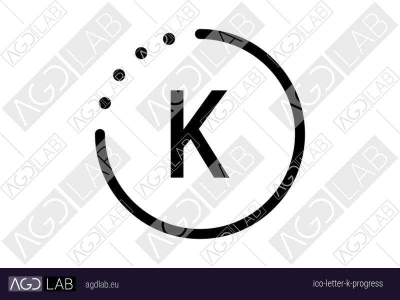 Letter K progress icon