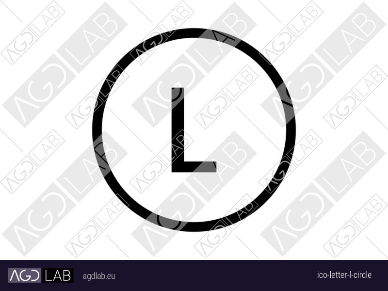 Letter L circle icon