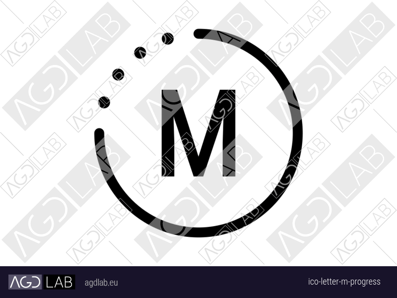 Letter M progress icon