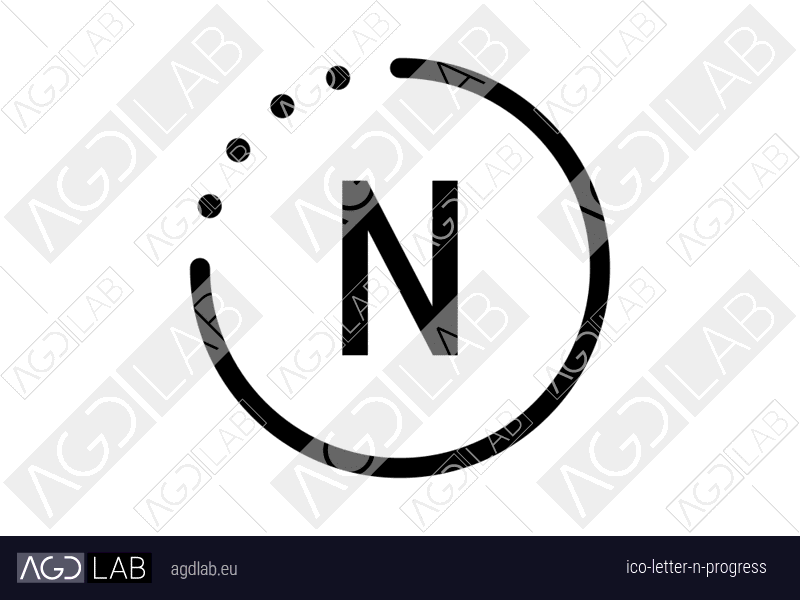 Letter N progress icon