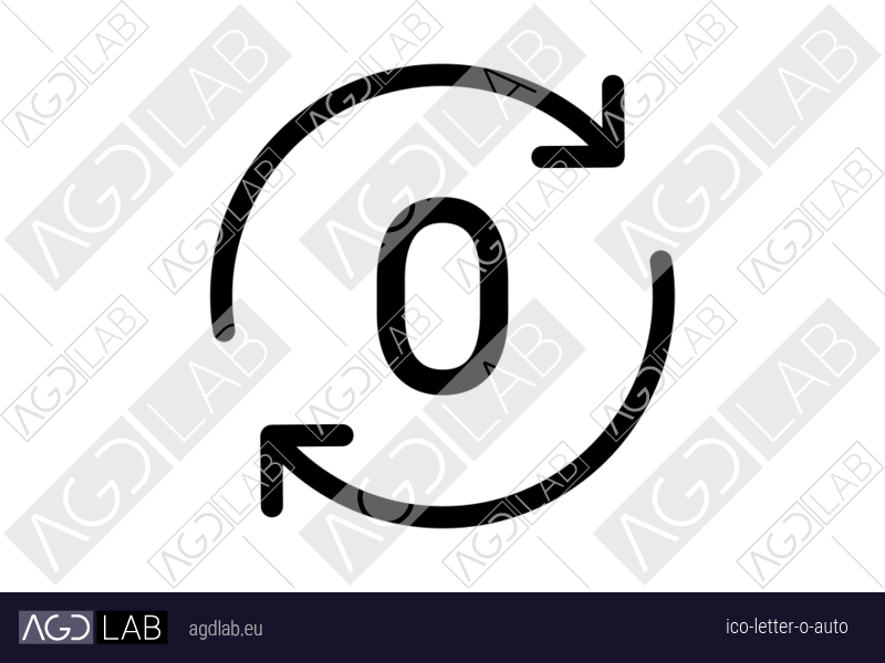Letter O auto icon