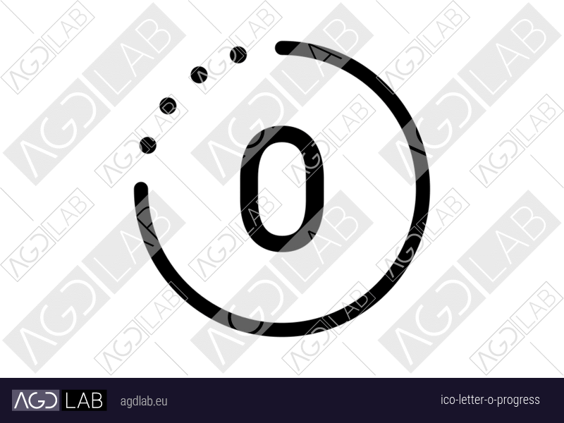 Letter O progress icon
