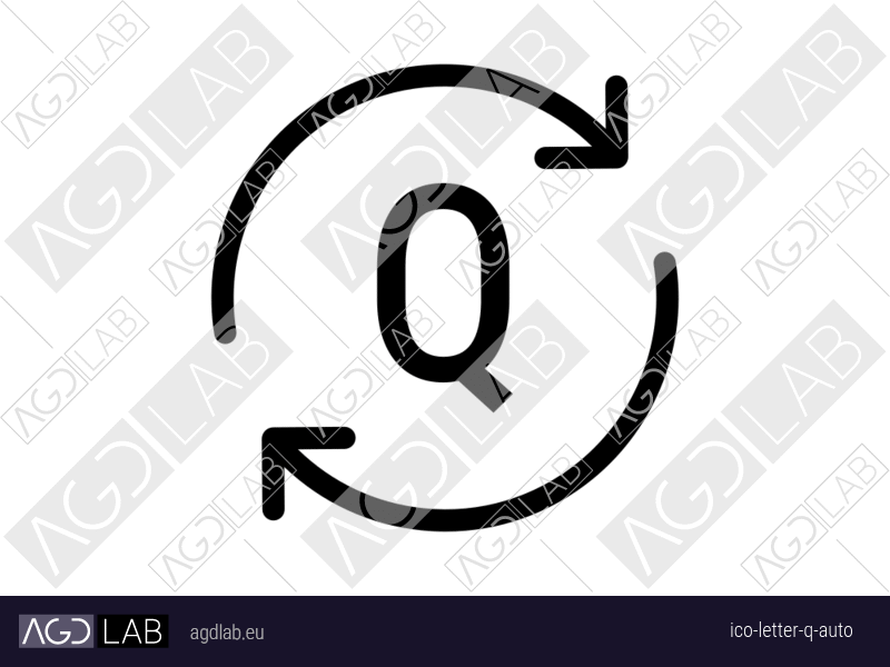 Letter Q auto icon